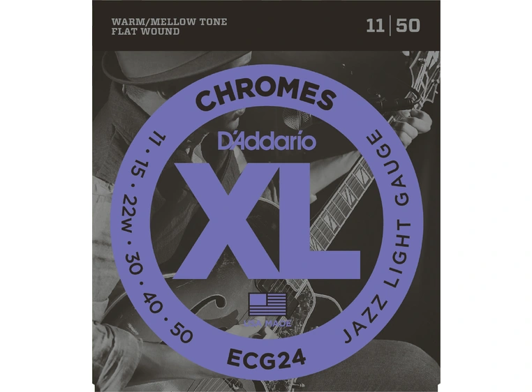 D'Addario ECG24 Chromes Jazz Lite (011-050) 